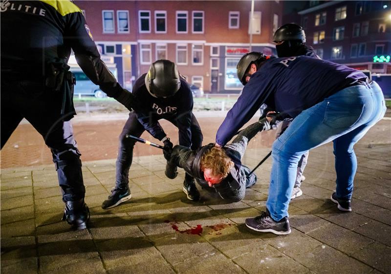 NETHERLANDS RIOTS PANDEMIC CORONAVIRUS COVID19