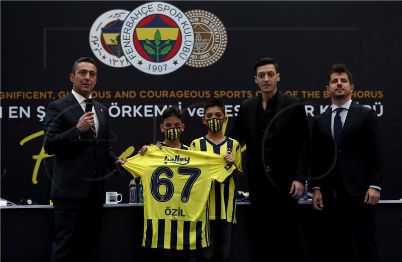 TURKEY SOCCER FENERBAHCE MESUT OEZIL