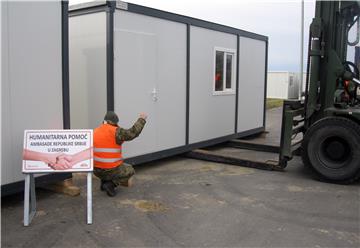 Serbia donates housing containers for earthquake victims