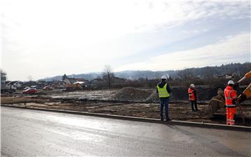 Gradiliište kontejnerskog naselja u Petrinji