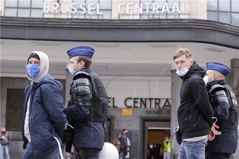 BELGIUM PROTEST PANDEMIC CORONAVIRUS COVID19