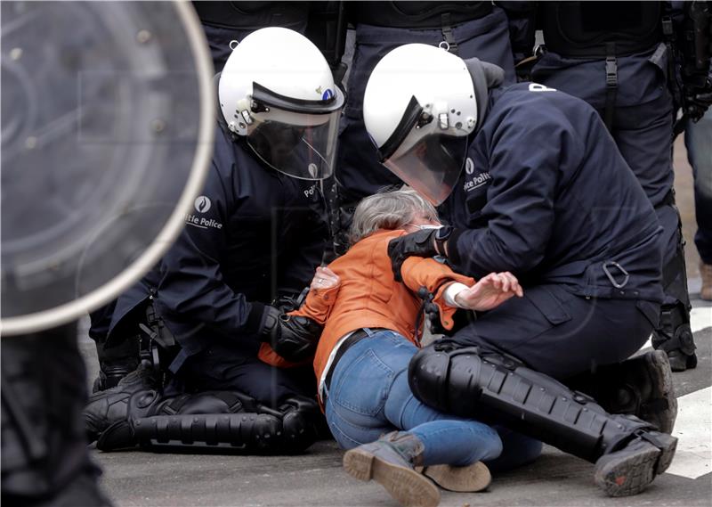 BELGIUM PROTEST PANDEMIC CORONAVIRUS COVID19