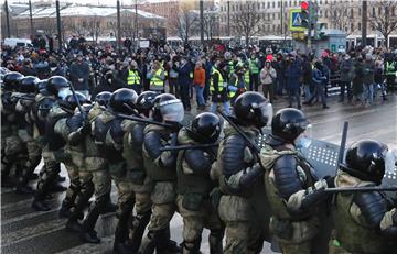 RUSSIA NAVALNY SUPPORTERS PROTEST