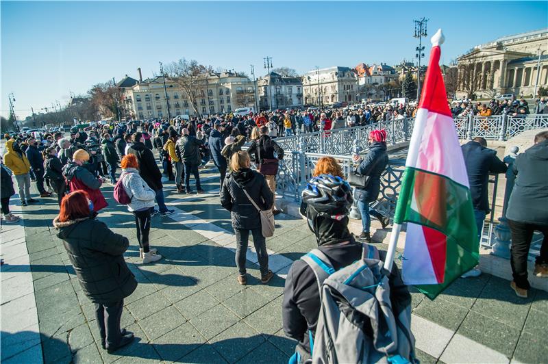 HUNGARY PROTEST PANDEMIC CORONAVIRUS COVID19