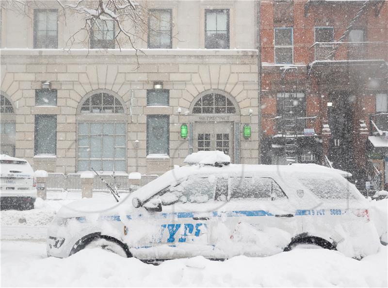 USA WEATHER NEW YORK SNOWSTORM