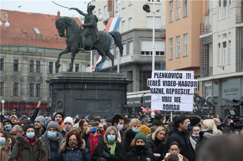 Zagreb: Prosvjed zbog neadekvatnih ekonomskih mjera