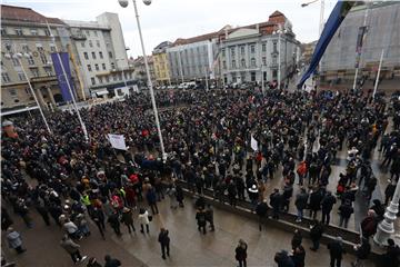 Zagreb: Prosvjed zbog neadekvatnih ekonomskih mjera