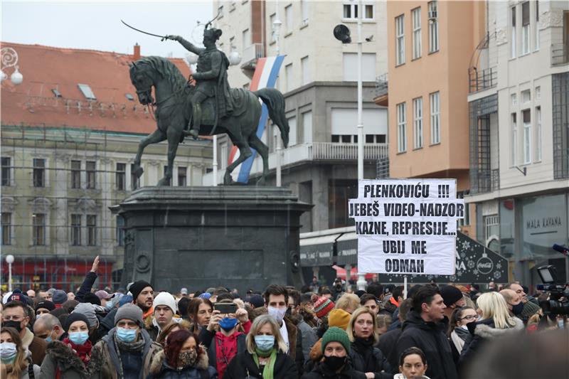 Zagreb: Prosvjed zbog neadekvatnih ekonomskih mjera