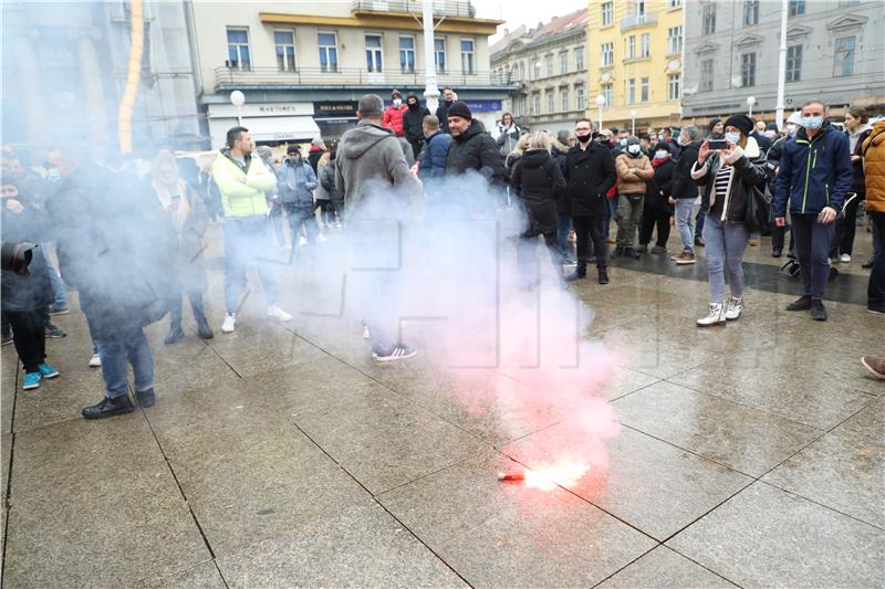 Zagreb: Prosvjed zbog neadekvatnih ekonomskih mjera