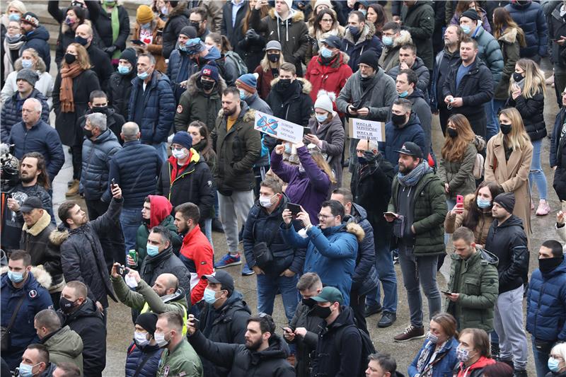 Zagreb: Prosvjed zbog neadekvatnih ekonomskih mjera