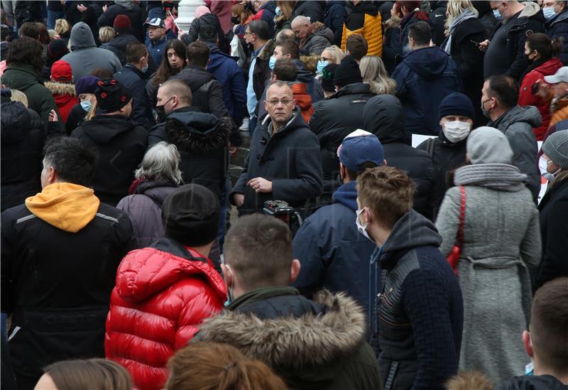 Zagreb: Prosvjed zbog neadekvatnih ekonomskih mjera