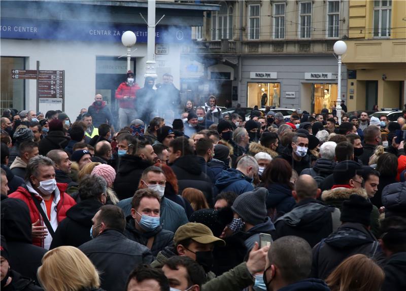 Zagreb: Prosvjed zbog neadekvatnih ekonomskih mjera