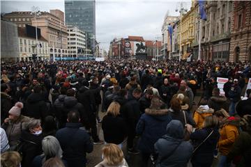 Zagreb: Prosvjed zbog neadekvatnih ekonomskih mjera