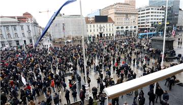 Zagreb: Prosvjed zbog neadekvatnih ekonomskih mjera