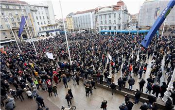 Zagreb: Prosvjed zbog neadekvatnih ekonomskih mjera