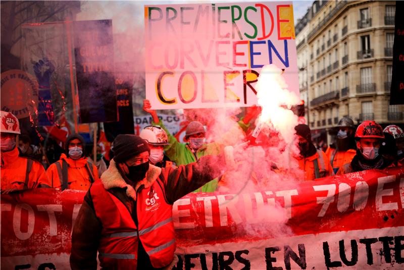 FRANCE UNIONS PROTEST