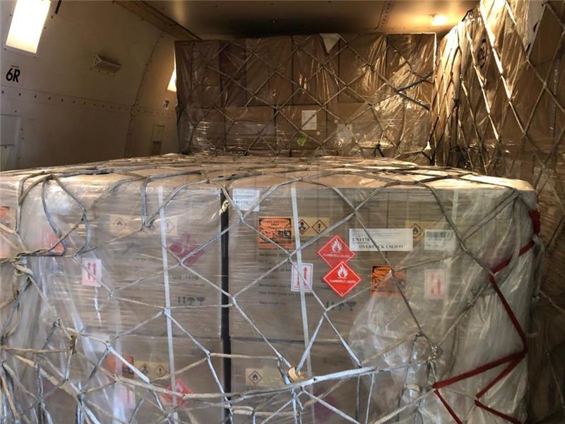 New shipment of coronavirus protection gear arrives from China