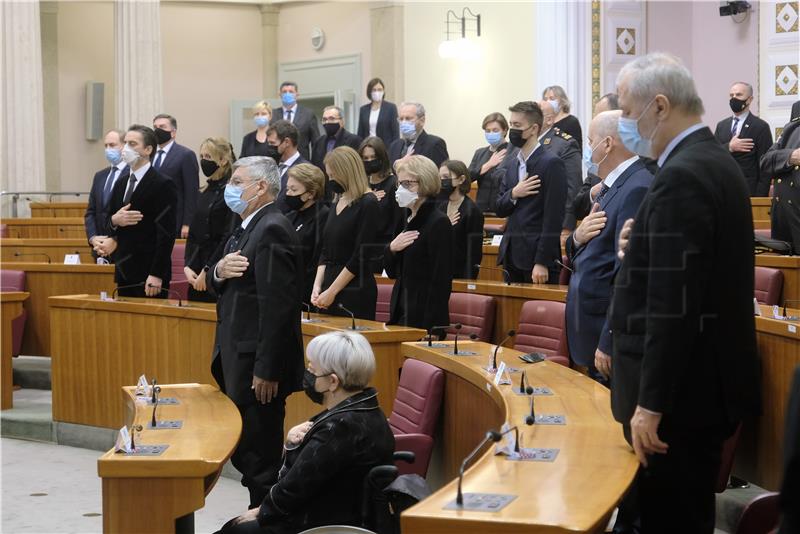 Parliament holds commemoration for deceased MP Miroslav Tuđman