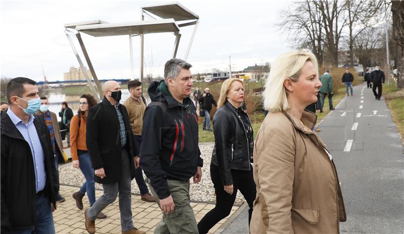 Predsjednik Republike Zoran Milanović doputovao u Sisak