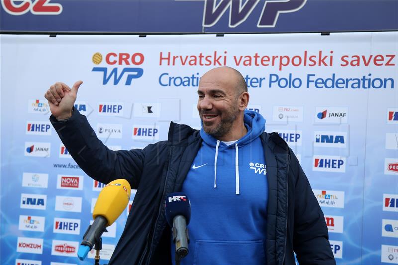 Otvoreni trening hrvatske vaterpolske reprezentacije uoči polaska u Rotterdam