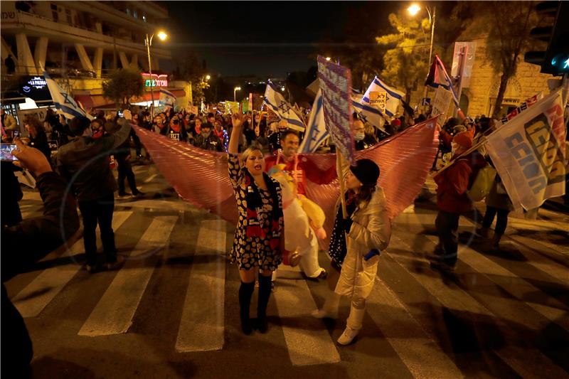 MIDEAST ISRAEL PROTEST GOVERNMENT CORRUPTION