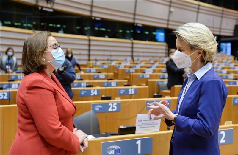 BRUSSELS EU PARLIAMENT PANDEMIC CORONAVIRUS COVID19