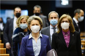 BRUSSELS EU PARLIAMENT PANDEMIC CORONAVIRUS COVID19