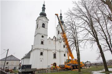 Počeli radovi stabilizacije i osiguranja konstrukcije barokne crkve u Selima