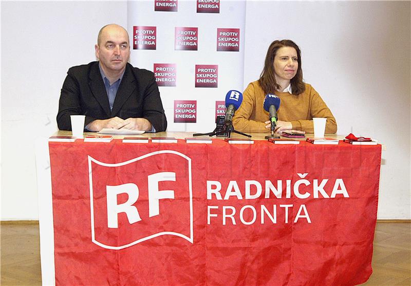 Tiskovna konferencija Radničke fronte i Građanske inicijative