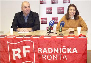 Tiskovna konferencija Radničke fronte i Građanske inicijative