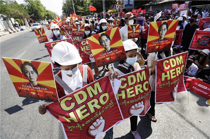 MYANMAR MILITARY COUP PROTEST