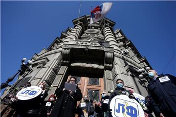 SERBIA HEALTH WORKERS PROTEST