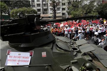 MYANMAR MILITARY COUP PROTEST