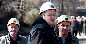 BOSNIA COAL MINERS  STRIKE