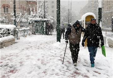 GREECE WEATHER SNOWFALL