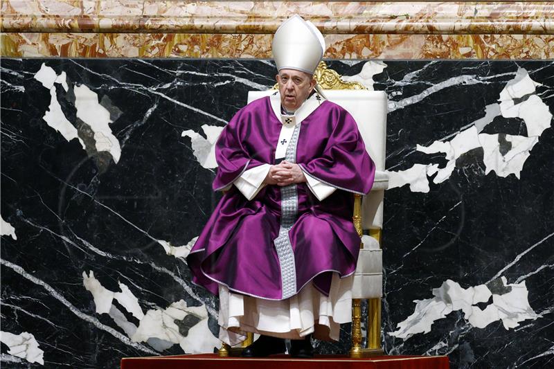 VATICAN POPE FRANCIS ASH WEDNESDAY