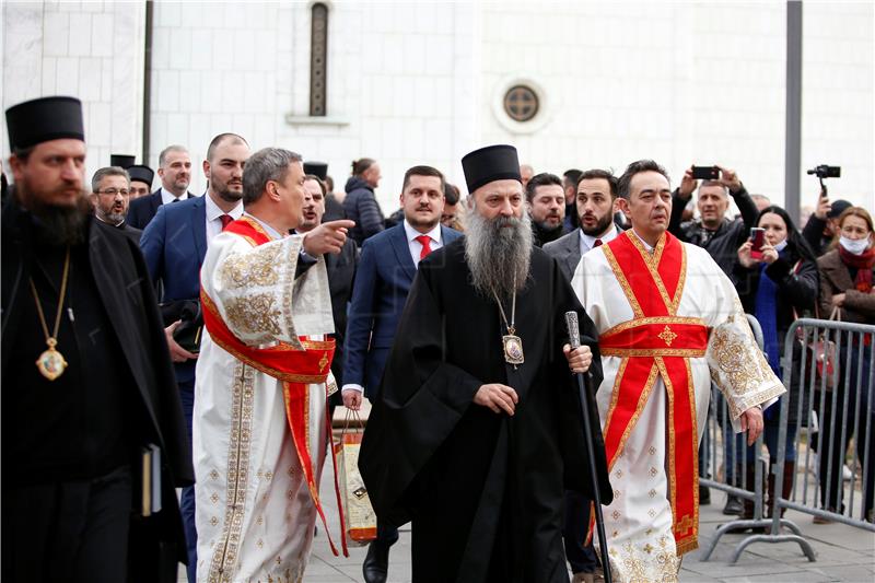 New Serbian Orthodox Church patriarch says will serve peace, connect people