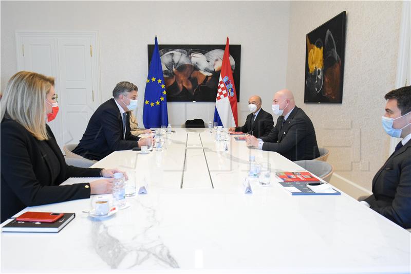 PM Plenković meets with representatives of Turkish Dogus Group