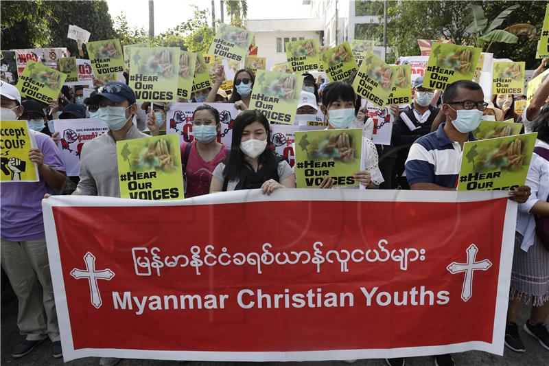 MYANMAR MILITARY COUP PROTEST