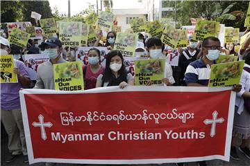 MYANMAR MILITARY COUP PROTEST