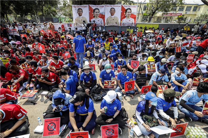 MYANMAR MILITARY COUP PROTEST