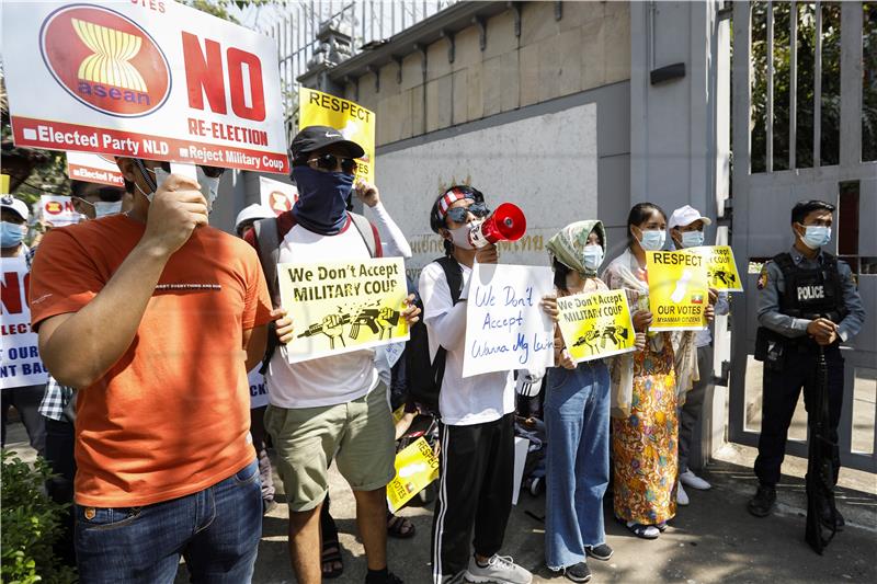 MYANMAR MILITARY COUP PROTEST