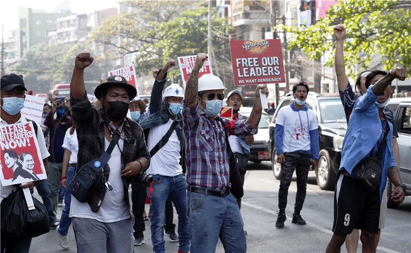 MYANMAR MILITARY COUP PROTEST