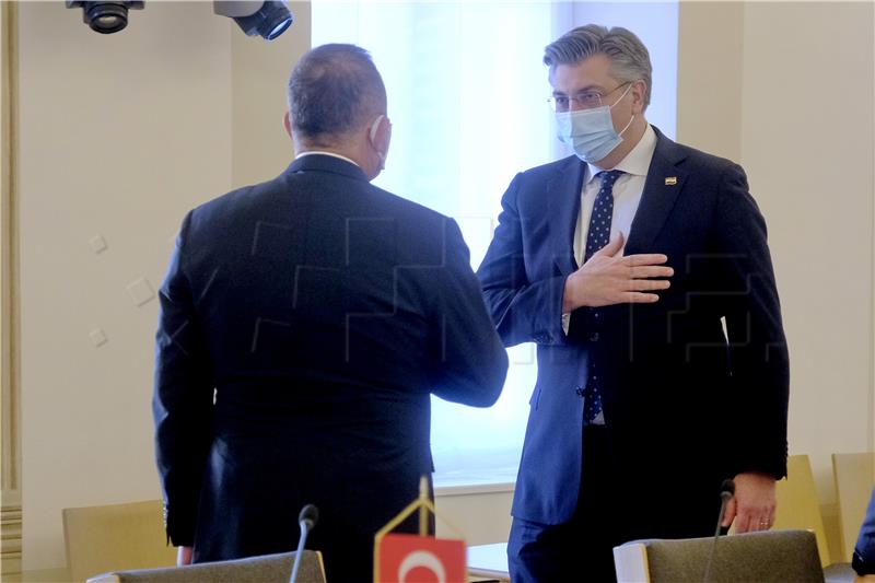 Croatia's highest officials thank Turkish minister for help after earthquake