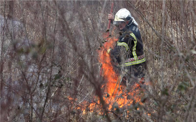 Požar otvorenog prostora na Žitnjačkoj cesti