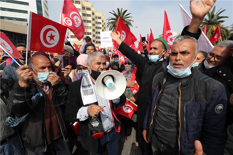 TUNISIA PRO PARLIAMENT DEMONSTRATION