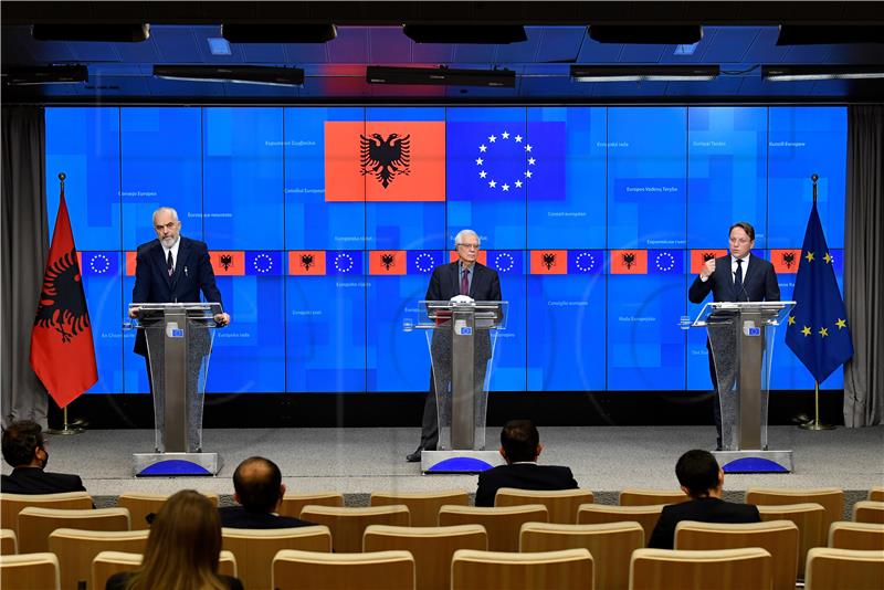 BELGIUM EU ALBANIA DIPLOMACY