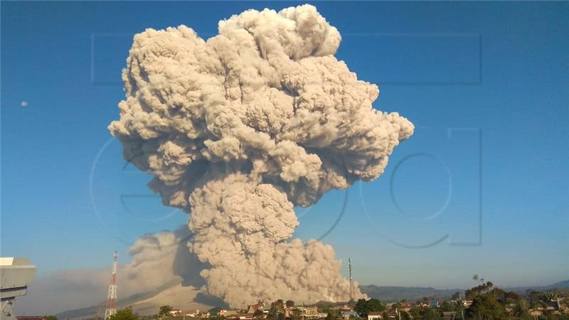 INDONESIA SVOLCANIC ERUPTIONS SINABUNG