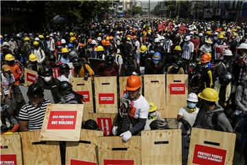 MYANMAR MILITARY COUP PROTEST