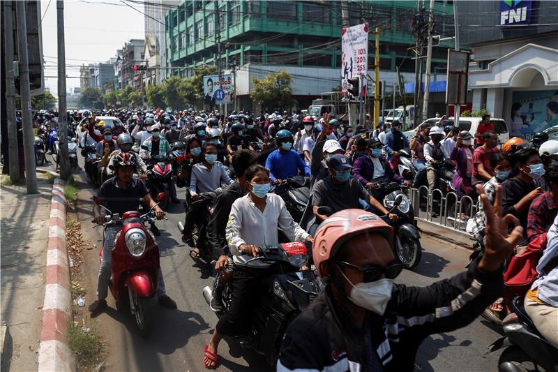 MYANMAR MILITARY COUP PROTEST